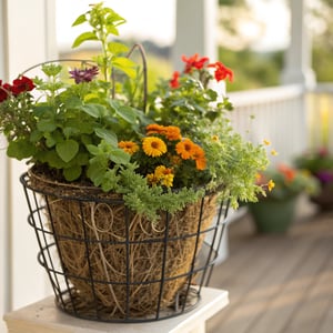 How a Wire Basket Became a Porch DIY Hero